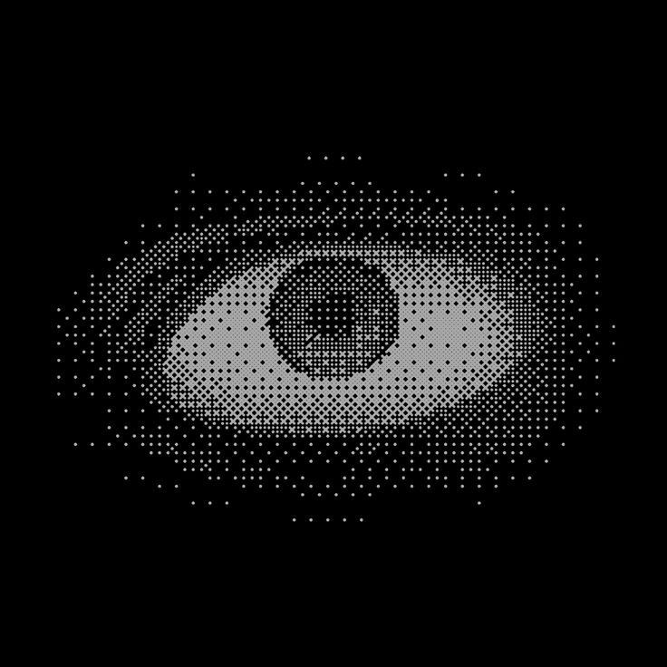 Halftone cat eye